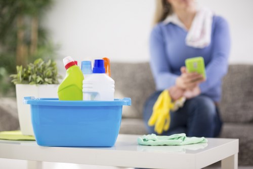 Local cleaning team working in a Southwark or Waterloo flat