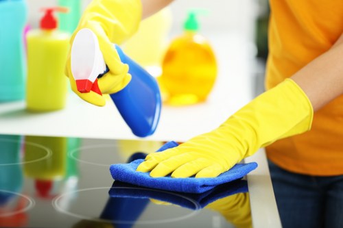 Deep cleaning of a sofa in a busy SE1 apartment or office space