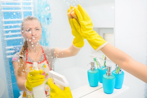 Recurring cleaning for a flat kitchen and bathroom in SE1