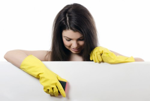 Professional cleaning of a kitchen area in a Southwark office